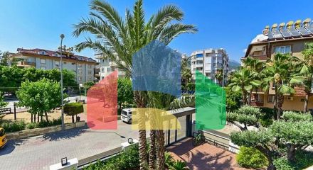 1+1 apartment in a new complex just 400 m from the sea in the center of Alanya
