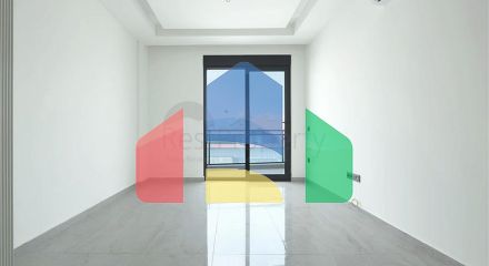 Сучасна квартира 1 + 1 в новому комплексі з видом на море в центрі Аланії