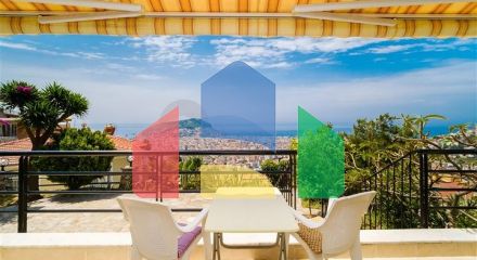 A 2+1 apartment with the best view characteristics in Alanya.