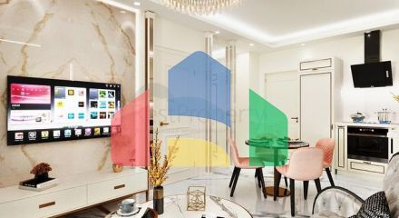 Apartment 1+1 in the Cleopatra area with a residence permit