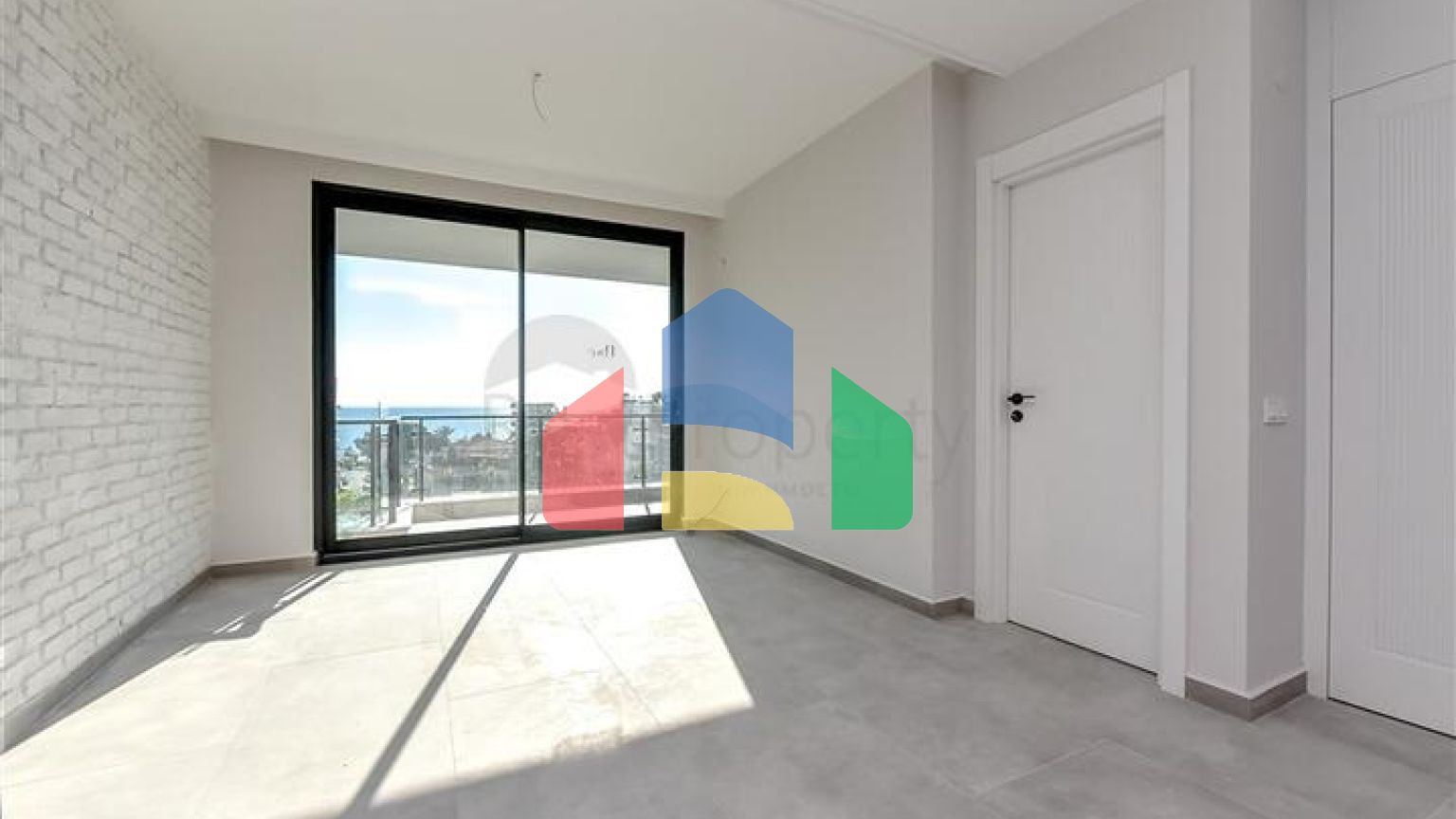 Квартира 1+1 в 200 метрах о пляжа Клеопатры с видом на море