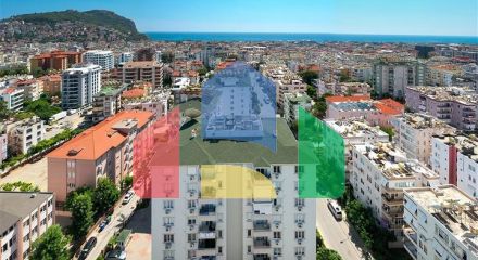 Просторная квартира 2+1 в 500 м от пляжа Клеопатра