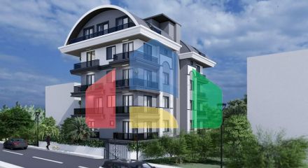 A new project in the center of Alanya with the possibility of obtaining a residence permit