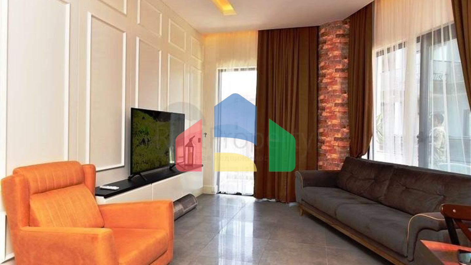 Стильная квартира 1+1 в районе пляжа Клеопатры