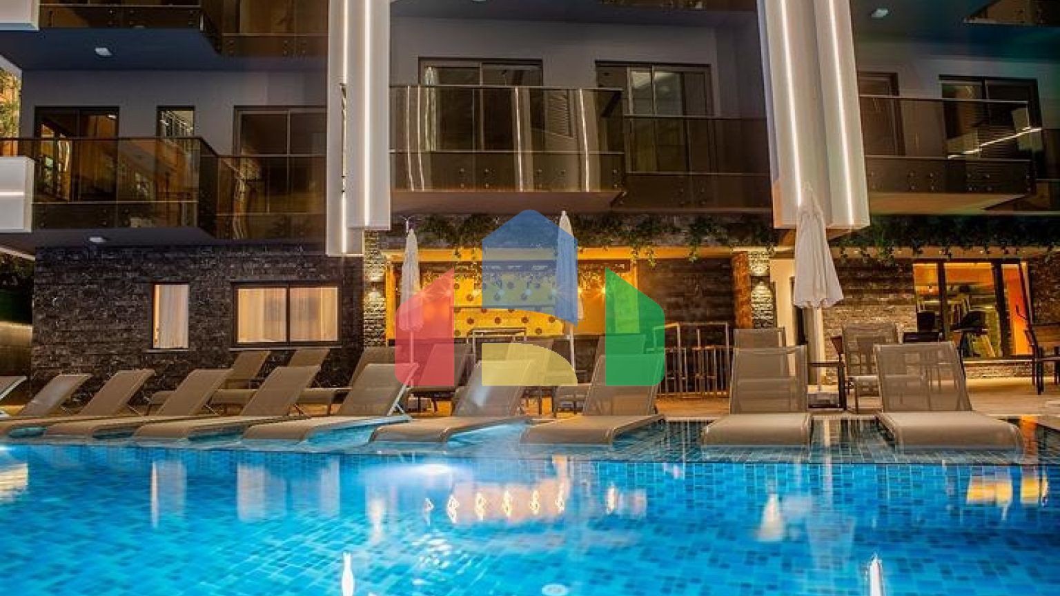 Стильная квартира 1+1 в районе пляжа Клеопатры