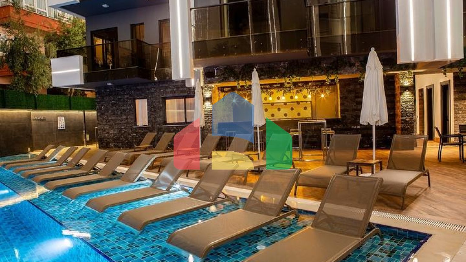 Стильная квартира 1+1 в районе пляжа Клеопатры