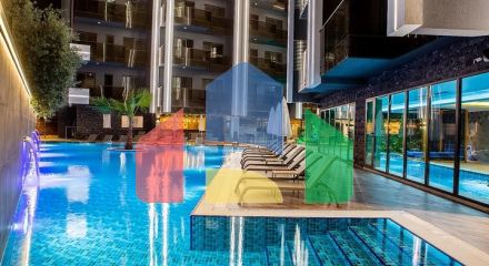 1+1 apartment in an elite complex on Cleopatra beach from the owner