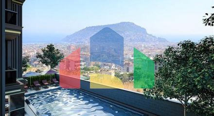 New project with a view of the fortress and the Mediterranean Sea