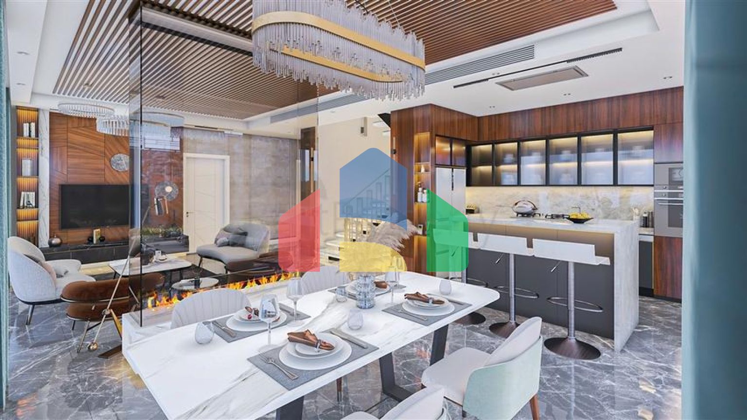 Новий проект Вілл в районі Бекташ в самому центрі Аланії