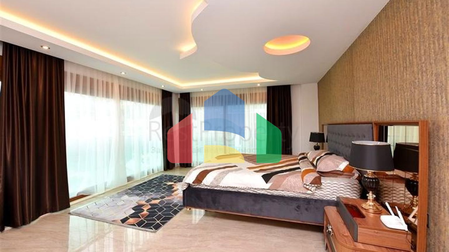 Розкішна вілла під громадянство плануванням 5 + 1 в Аланії