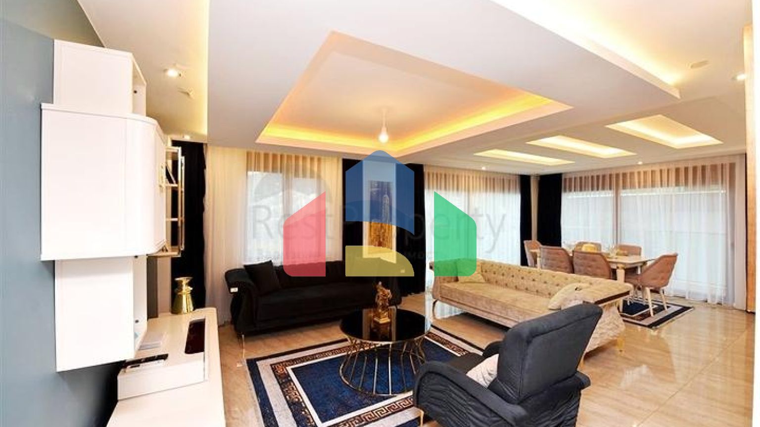 Розкішна вілла під громадянство плануванням 5 + 1 в Аланії