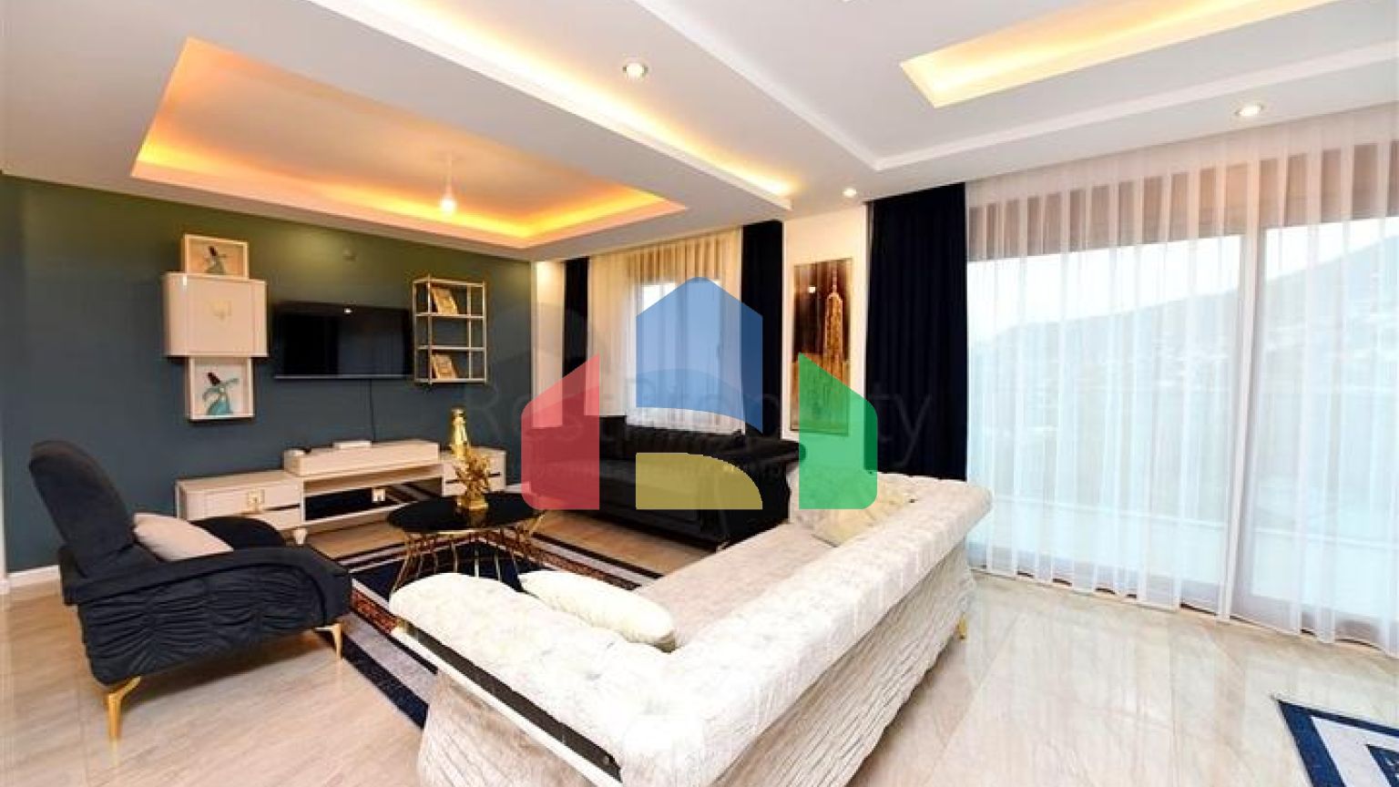 Розкішна вілла під громадянство плануванням 5 + 1 в Аланії