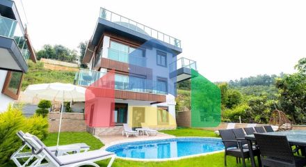 Розкішна вілла під громадянство плануванням 5 + 1 в Аланії