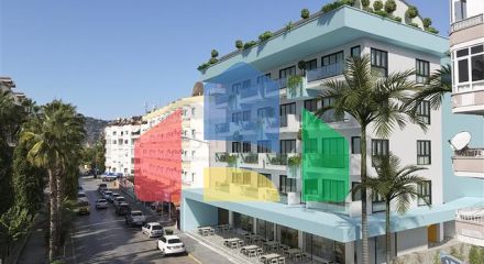 An investment project in the center of Alanya, 200 m from the sea