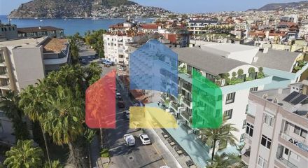 Инвестиционный проект в центре Алании в 200 м от моря