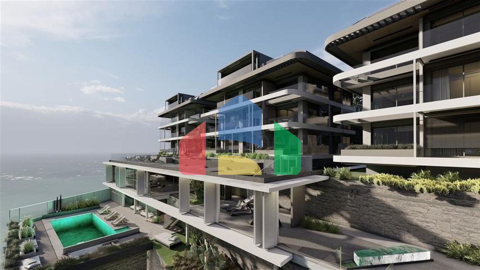 Премиальный комплекс у подножья крепости в Алании