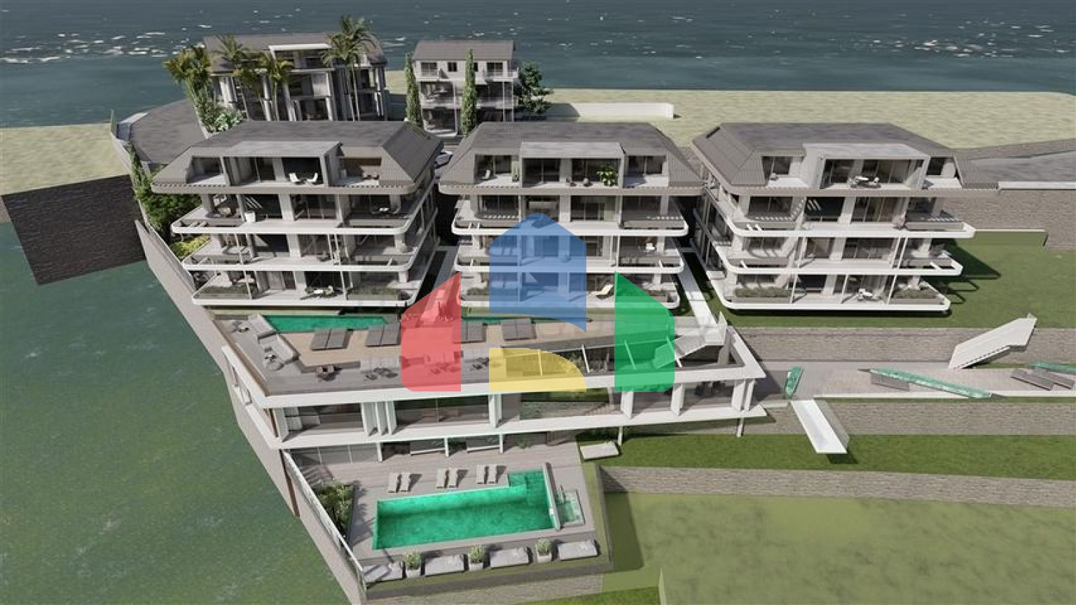 Премиальный комплекс у подножья крепости в Алании