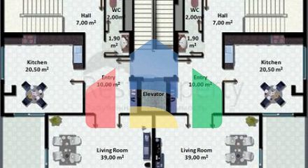 Квартиры в новом современном комплексе в центре Алании