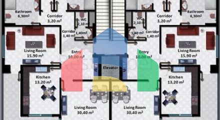 Квартиры в новом современном комплексе в центре Алании