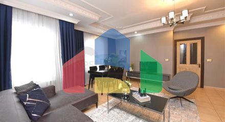 Квартира планировкой 2+1 в 400 метрах от пляжа  Клеопатры