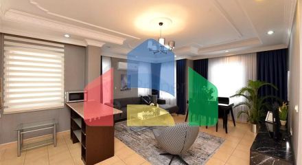 Квартира планировкой 2+1 в 400 метрах от пляжа  Клеопатры