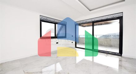 Квартира 3+1 в новом комплексе с видом на море и крепость Алании