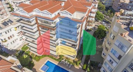 Квартира 1+1 в 250 м от моря в районе пляжа Клеопатра