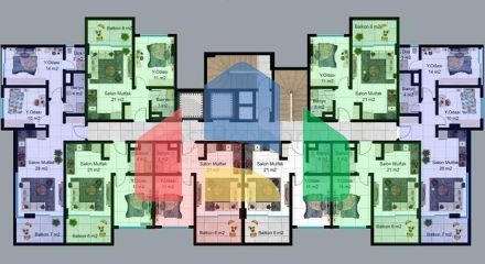 Новый комплекс с отельной инфраструктурой у пляжа Клеопатры