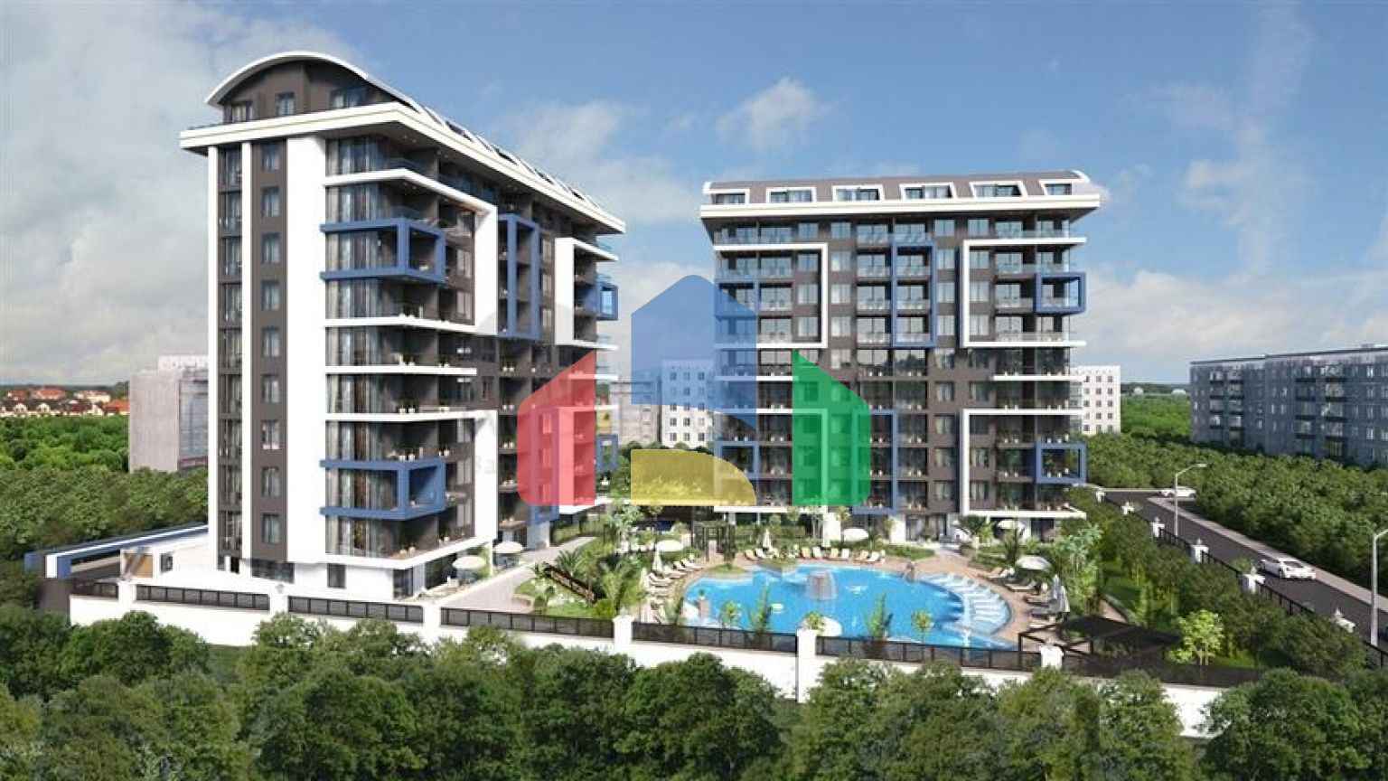 Новый комплекс с отельной инфраструктурой у пляжа Клеопатры