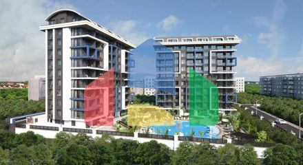 Новый комплекс с отельной инфраструктурой у пляжа Клеопатры