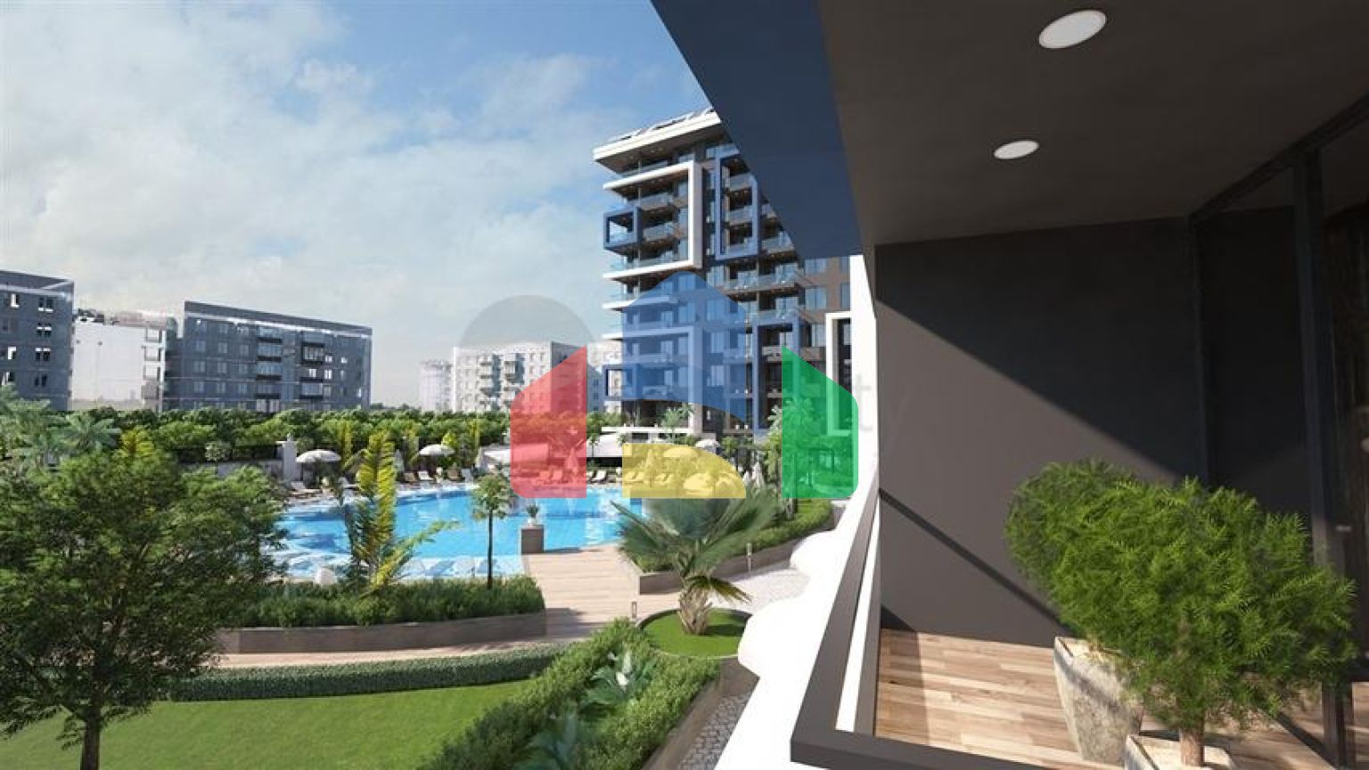 Новый комплекс с отельной инфраструктурой у пляжа Клеопатры