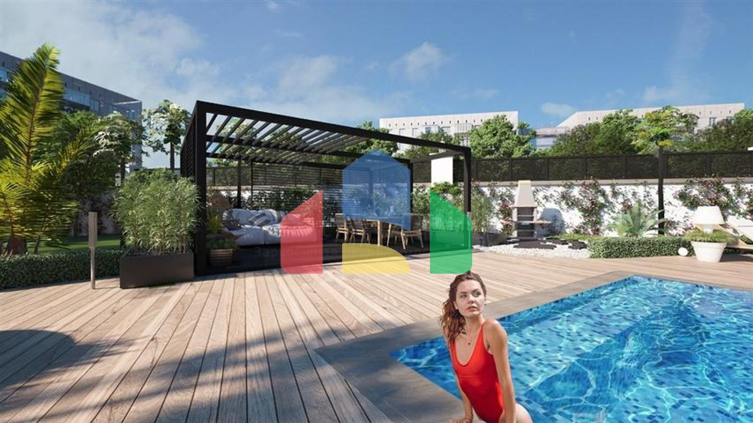 Новый комплекс с отельной инфраструктурой у пляжа Клеопатры