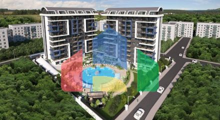 Новый комплекс с отельной инфраструктурой у пляжа Клеопатры