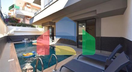 Пентхаус в новом комплексе с видом на море рядом с пляжем Клеопатра