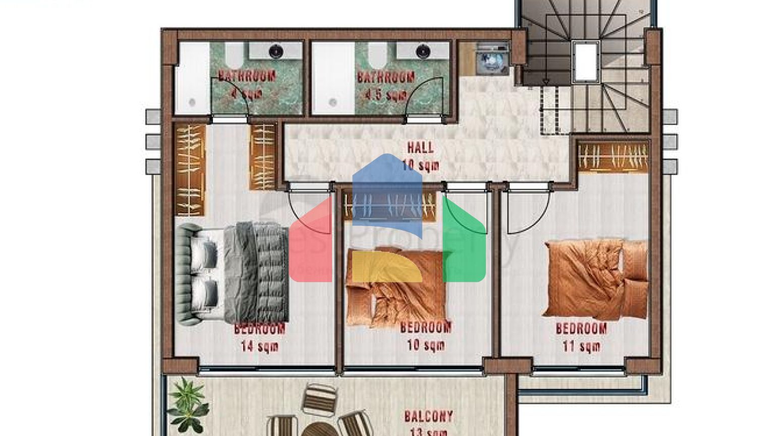 Розкішні вілли в центрі Аланії