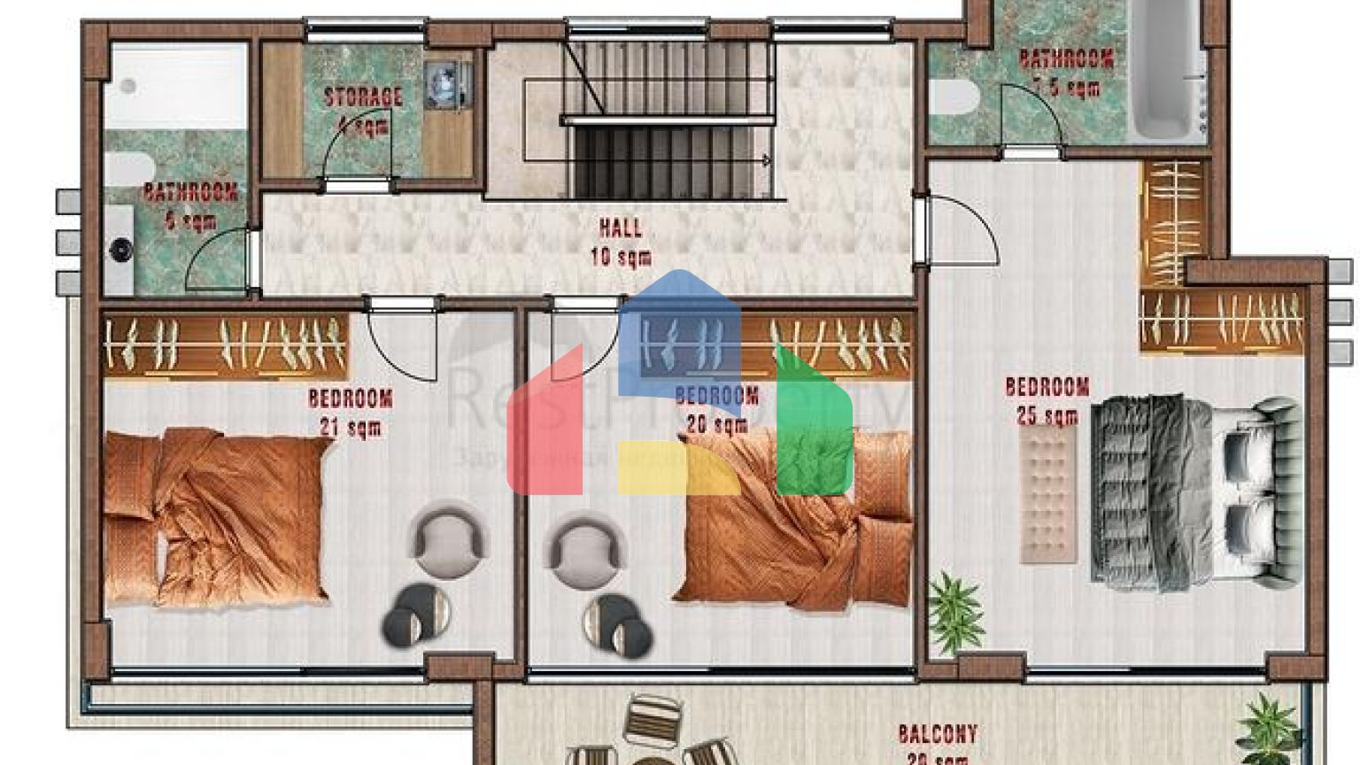 Розкішні вілли в центрі Аланії