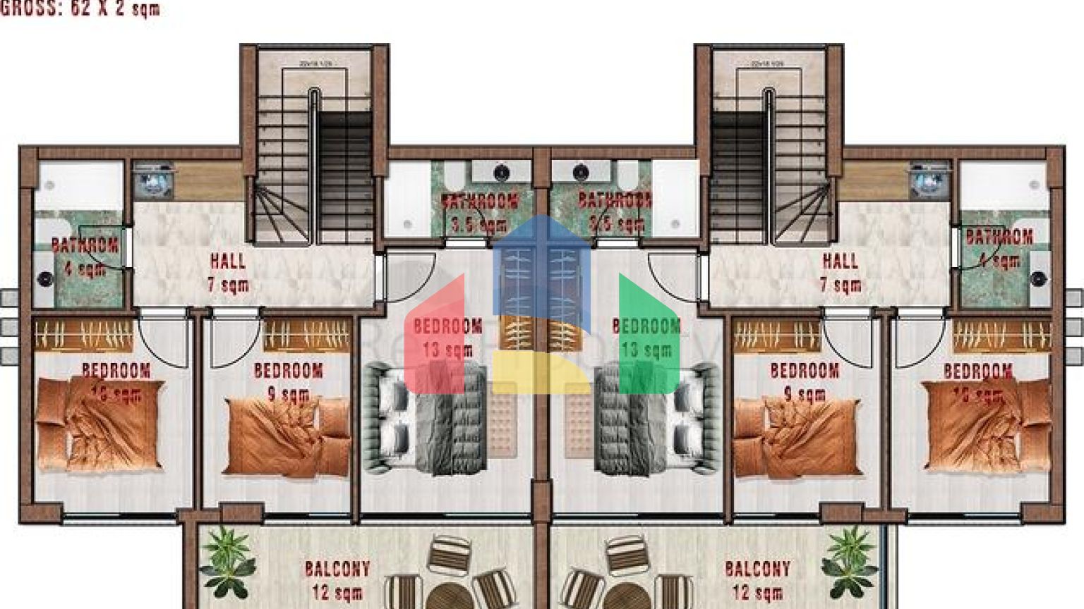 Розкішні вілли в центрі Аланії
