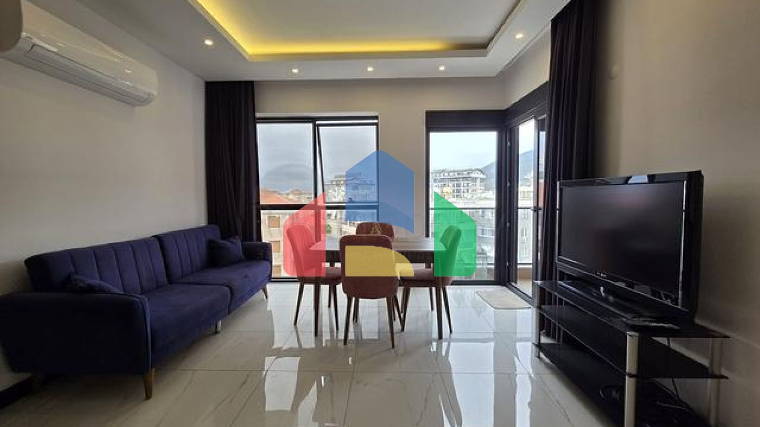 Двухкомнатная квартира 1+1 в центре Аланьи