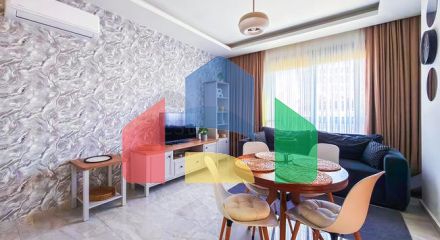 Современная трёхкомнатная квартира 2+1 в центре Аланьи