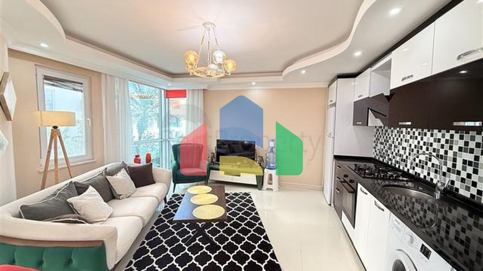 Двокімнатна квартира 1 + 1 в районі Клеопатра