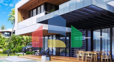 Двоповерхова вілла з видом на море в районі Бекташ