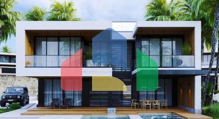 Двоповерхова вілла з видом на море в районі Бекташ