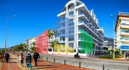 Роскошный пентхаус 4+1 с панорамным видом на море в центре Аланьи