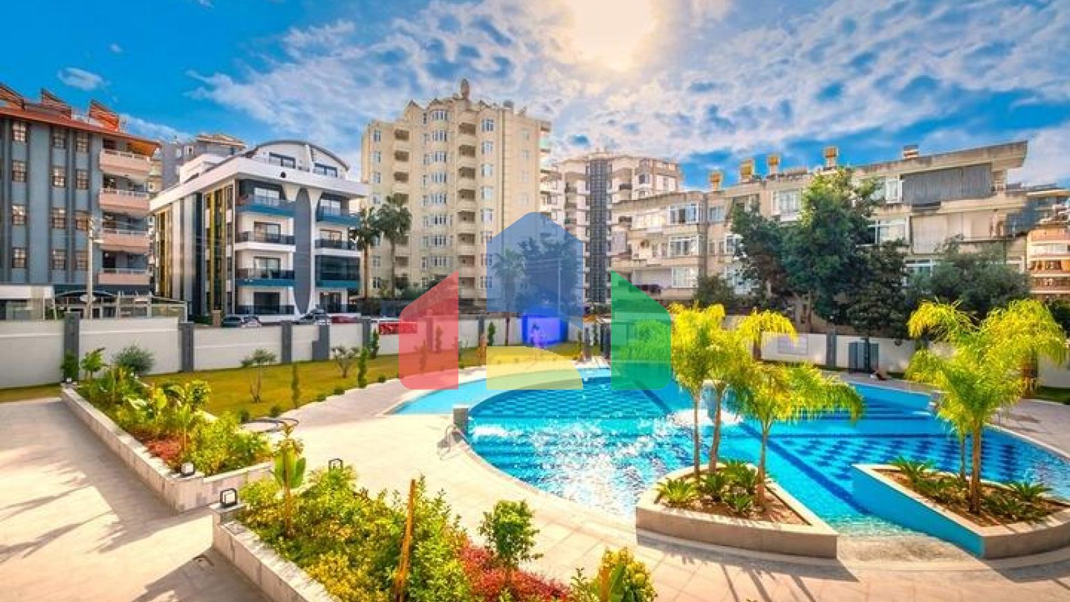 Квартира 2+1 в новом комплексе рядом с пляжем Клеопатра