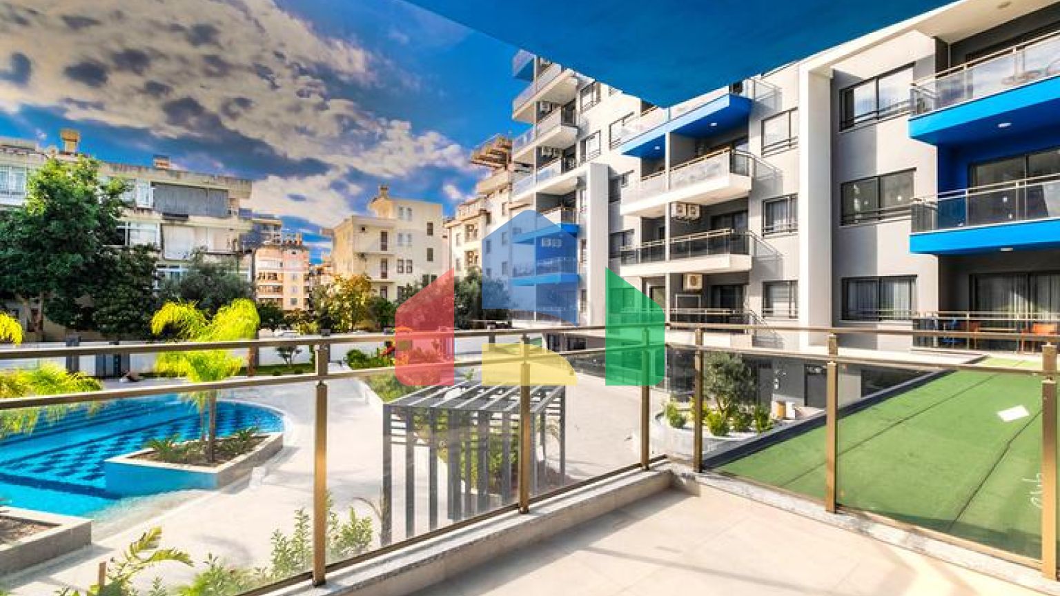 Квартира 2+1 в новом комплексе рядом с пляжем Клеопатра