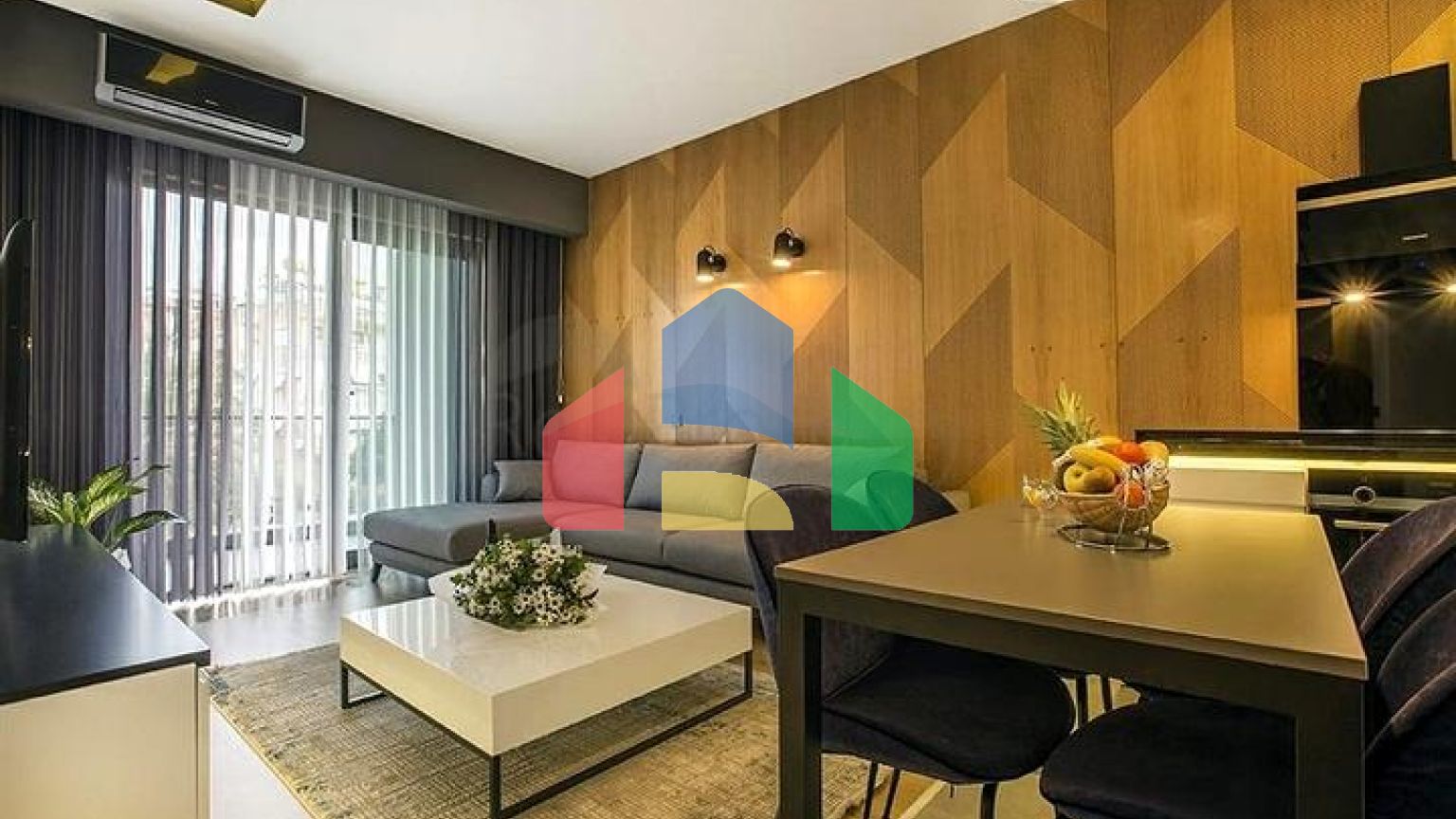 Квартира 1+1 с полной инфраструктурой в районе Клеопатра