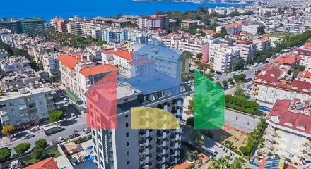 Современная трёхкомнатная квартира 2+1 в центре Аланьи