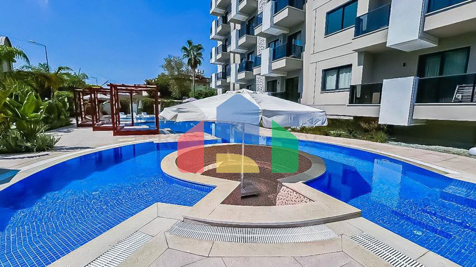 Двухкомнатная квартира 2+1 в центральной части Аланьи рядом с городской инфраструктурой