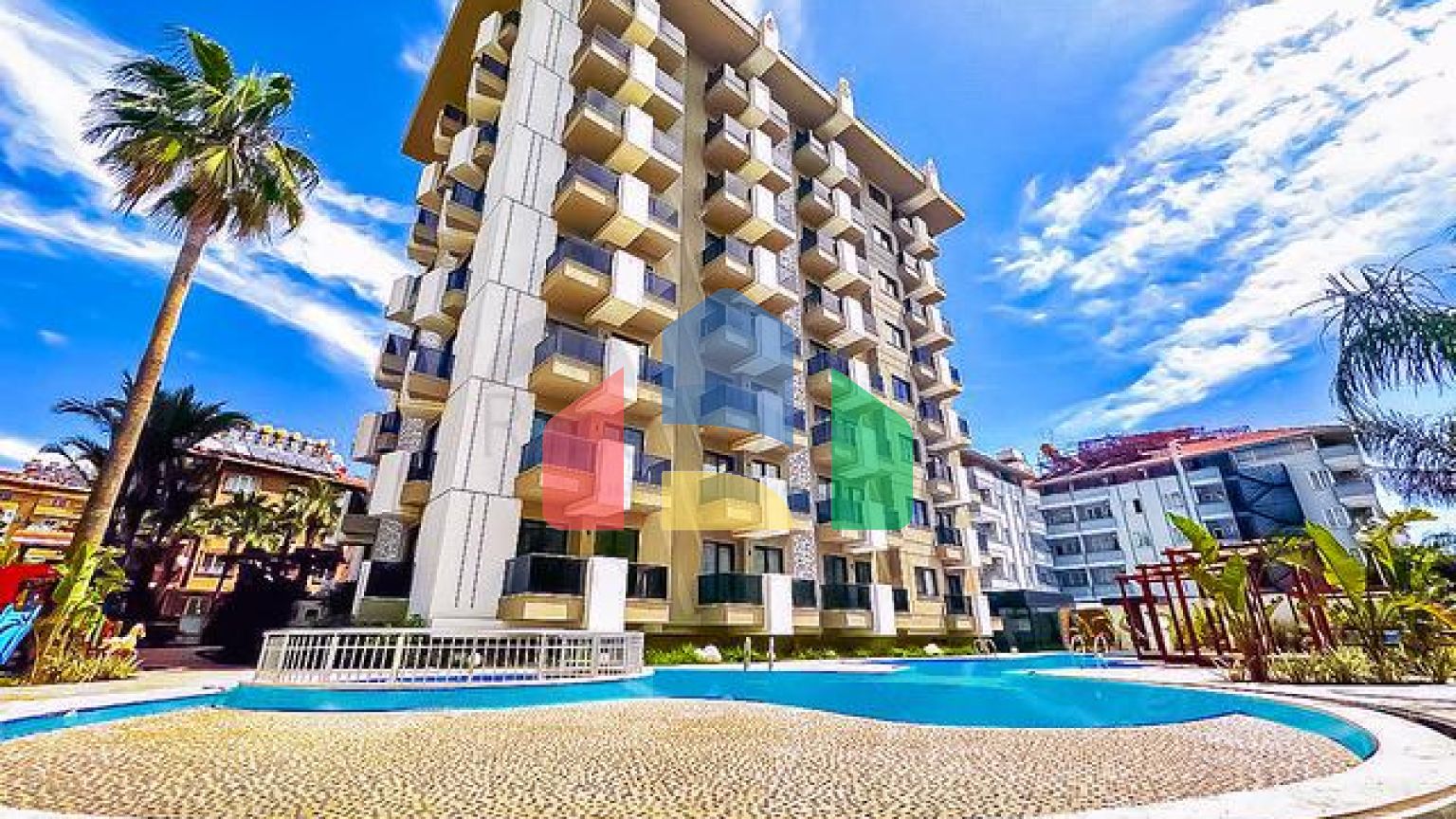 Двухкомнатная квартира 2+1 в центральной части Аланьи рядом с городской инфраструктурой