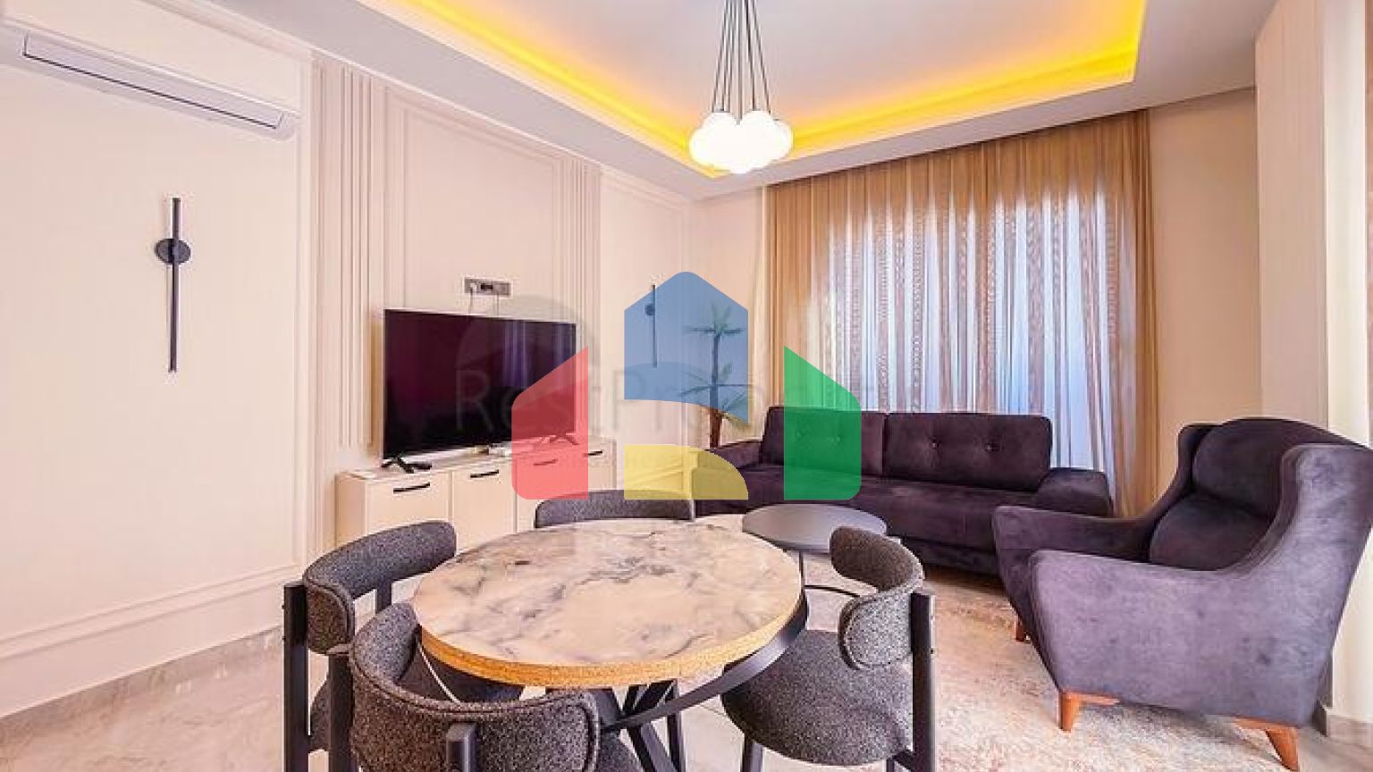 Двухкомнатная квартира 2+1 в центральной части Аланьи рядом с городской инфраструктурой